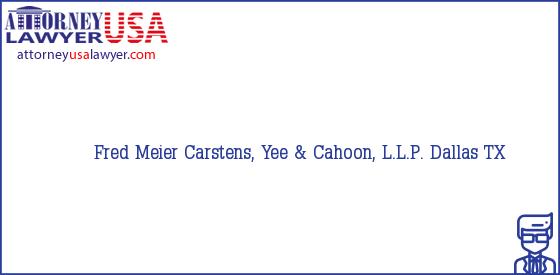 Telephone, Address and other contact data of Fred Meier, Dallas, TX, USA