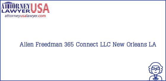 Telephone, Address and other contact data of Allen Freedman, New Orleans, LA, USA