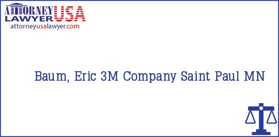 Telephone, Address and other contact data of Baum, Eric, Saint Paul, MN, USA