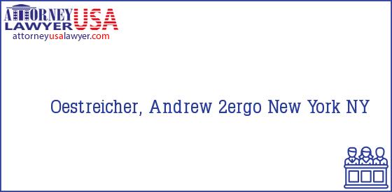 Telephone, Address and other contact data of Oestreicher, Andrew, New York, NY, USA