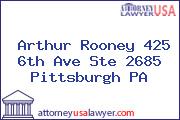 Arthur Rooney 425 6th Ave Ste 2685 Pittsburgh PA