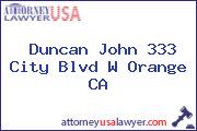Duncan John 333 City Blvd W Orange CA