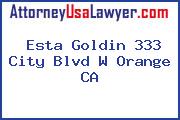 Esta Goldin 333 City Blvd W Orange CA