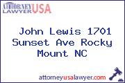 John Lewis 1701 Sunset Ave Rocky Mount NC