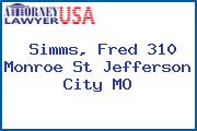 Simms, Fred 310 Monroe St Jefferson City MO