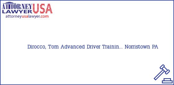Telephone, Address and other contact data of Dirocco, Tom, Norristown, PA, USA