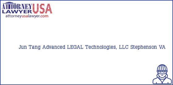 Telephone, Address and other contact data of Jun Tang, Stephenson, VA, USA
