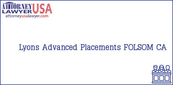 Telephone, Address and other contact data of Lyons, FOLSOM, CA, USA