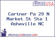 Cartner Pa 29 N Market St Ste 1 Asheville NC