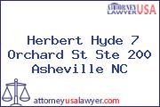 Herbert Hyde 7 Orchard St Ste 200 Asheville NC