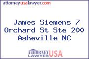 James Siemens 7 Orchard St Ste 200 Asheville NC