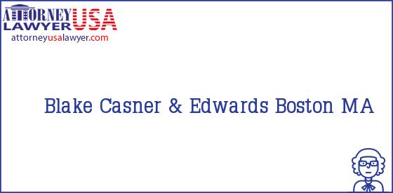 Telephone, Address and other contact data of Blake, Boston, MA, USA