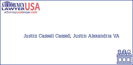 Telephone, Address and other contact data of Justin Cassell, Alexandria, VA, USA