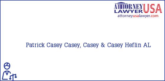 Telephone, Address and other contact data of Patrick Casey, Heflin, AL, USA