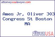 Ames Jr, Oliver 303 Congress St Boston MA