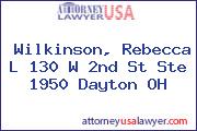 Wilkinson, Rebecca L 130 W 2nd St Ste 1950 Dayton OH