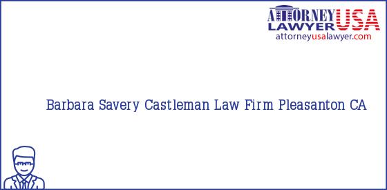 Telephone, Address and other contact data of Barbara Savery, Pleasanton, CA, USA