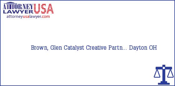 Telephone, Address and other contact data of Brown, Glen, Dayton, OH, USA