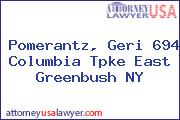 Pomerantz, Geri 694 Columbia Tpke East Greenbush NY