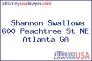 Shannon Swallows 600 Peachtree St NE Atlanta GA