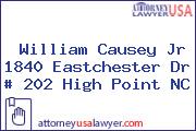 William Causey Jr 1840 Eastchester Dr # 202 High Point NC