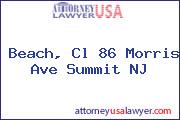 Beach, Cl 86 Morris Ave Summit NJ