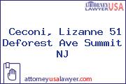 Ceconi, Lizanne 51 Deforest Ave Summit NJ