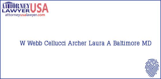 Telephone, Address and other contact data of W Webb, Baltimore, MD, USA