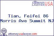 Tian, Feifei 86 Morris Ave Summit NJ