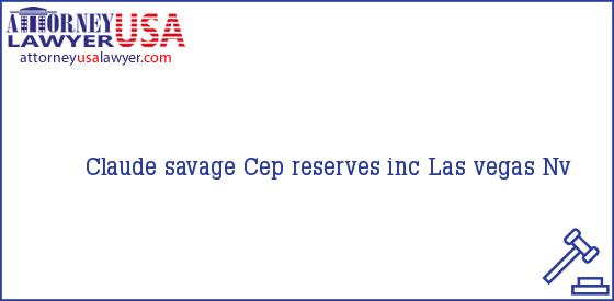 Telephone, Address and other contact data of Claude savage, Las vegas, Nv, USA