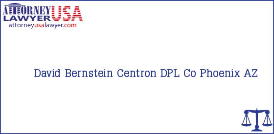 Telephone, Address and other contact data of David Bernstein, Phoenix, AZ, USA