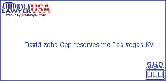 Telephone, Address and other contact data of David zoba, Las vegas, Nv, USA