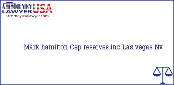 Telephone, Address and other contact data of Mark hamilton, Las vegas, Nv, USA