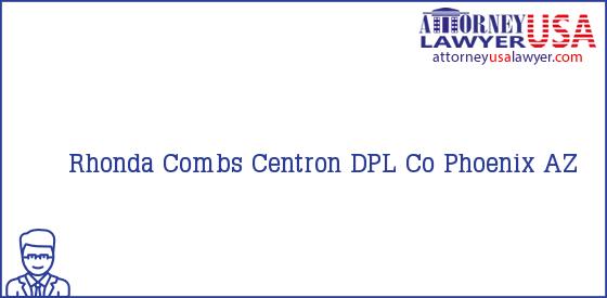 Telephone, Address and other contact data of Rhonda Combs, Phoenix, AZ, USA