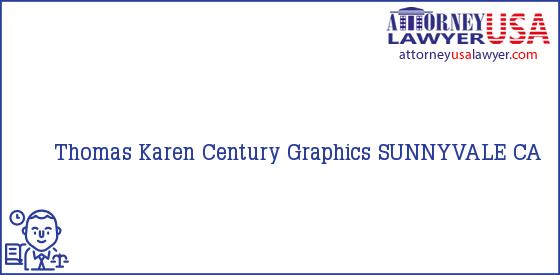 Telephone, Address and other contact data of Thomas Karen, SUNNYVALE, CA, USA