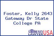 Foster, Kelly 2643 Gateway Dr State College PA