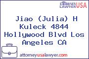 Jiao (Julia) H Kuleck 4844 Hollywood Blvd Los Angeles CA