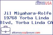 Jil Miyahara-Rolfe 19768 Yorba Linda Blvd. Yorba Linda CA