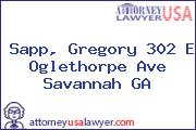Sapp, Gregory 302 E Oglethorpe Ave Savannah GA