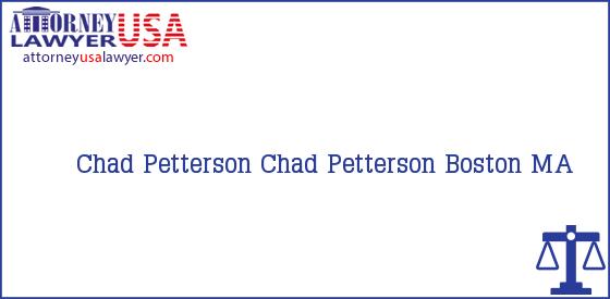 Telephone, Address and other contact data of Chad Petterson, Boston, MA, USA