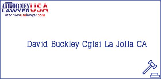 Telephone, Address and other contact data of David Buckley, La Jolla, CA, USA