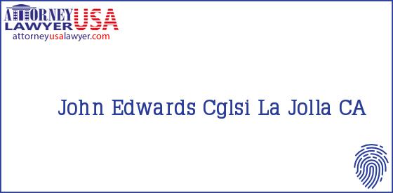 Telephone, Address and other contact data of John Edwards, La Jolla, CA, USA