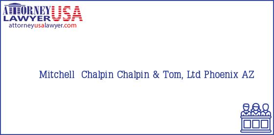 Telephone, Address and other contact data of Mitchell Chalpin, Phoenix, AZ, USA