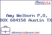 Amy Welborn P.O. BOX 684158 Austin TX