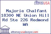 Majorie Chalfant 18300 NE Union Hill Rd Ste 226 Redmond WA