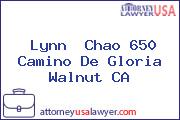 Lynn  Chao 650 Camino De Gloria Walnut CA