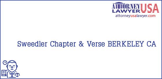 Telephone, Address and other contact data of Sweedler, BERKELEY, CA, USA