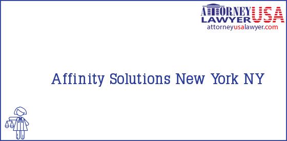  Affinity Solutions New York NY