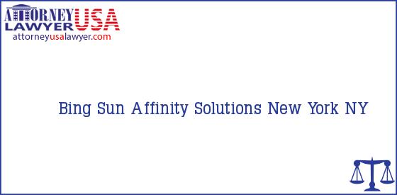 Telephone, Address and other contact data of Bing Sun, New York, NY, USA