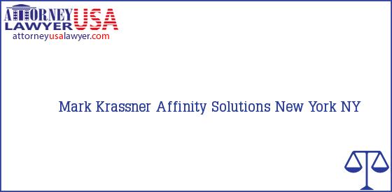 Telephone, Address and other contact data of Mark Krassner, New York, NY, USA
